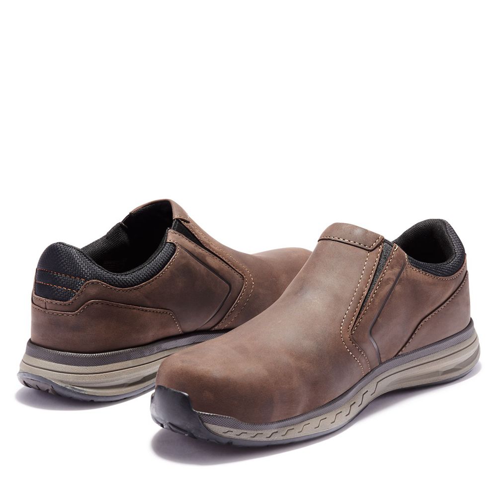 Zapatos De Seguridad Timberland Mujer Pro® Drivetrain Comp Toe Slip-On Marrones - Chile KCT-531806